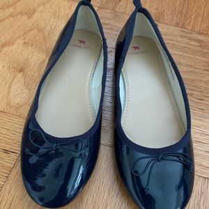Crewcuts girls patent leather navy ballet flats